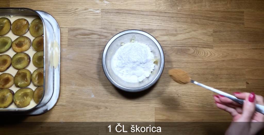 slivkový koláč s mrveničkou krok č. 16