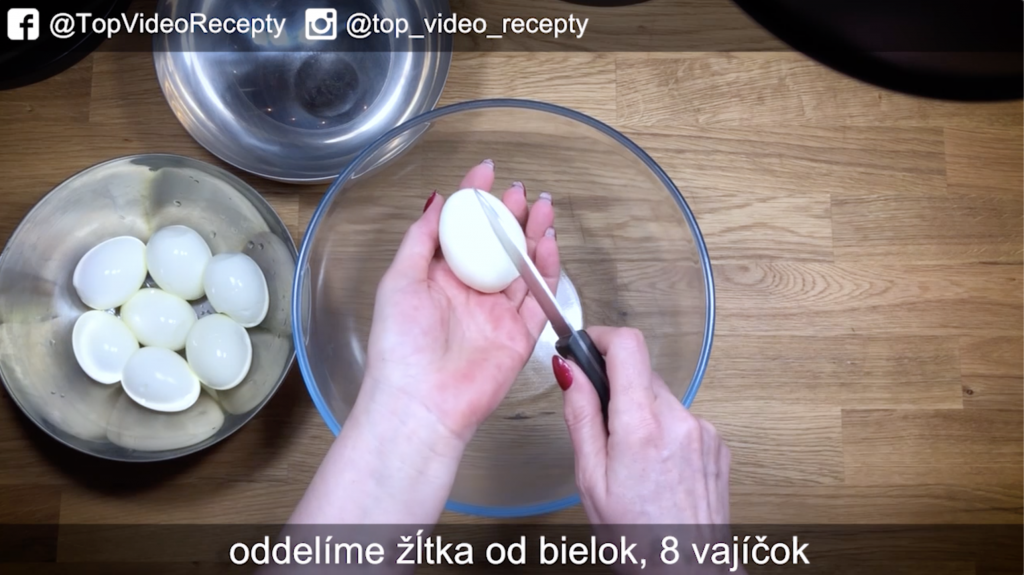 vajíčková pomazanka krok č. 1